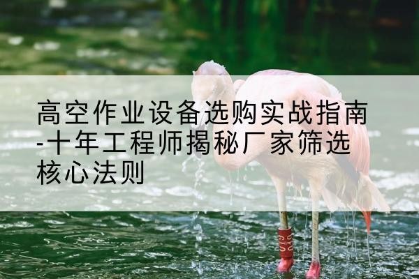 紫云剪叉式升降机厂家-高空作业设备选购实战指南-十年工程师揭秘厂家筛选核心法则